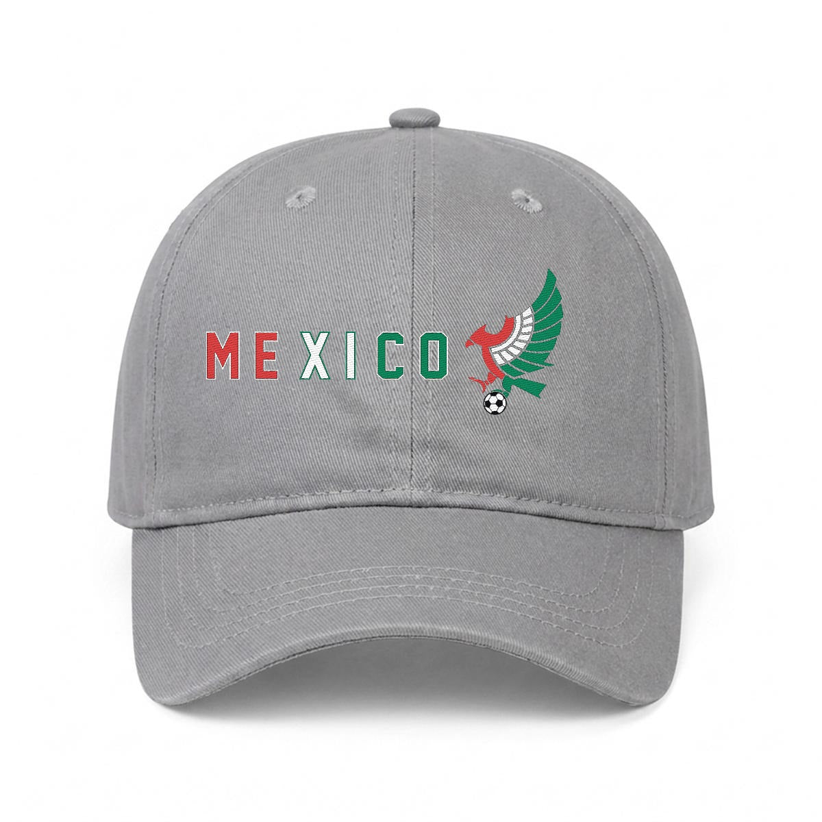 Gorra de México Bordada Premium Estilo Casual Ajustable de Algodón