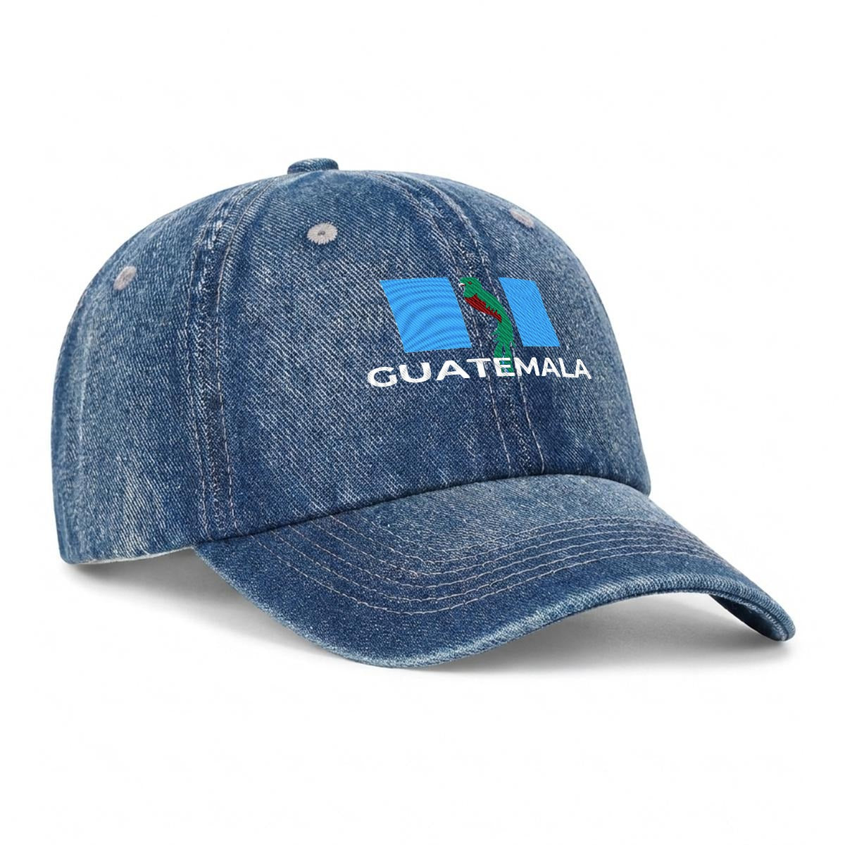 Gorra de Guatemala Bordada Premium de Algodón con Diseño de Quetzal Estilo Vintage