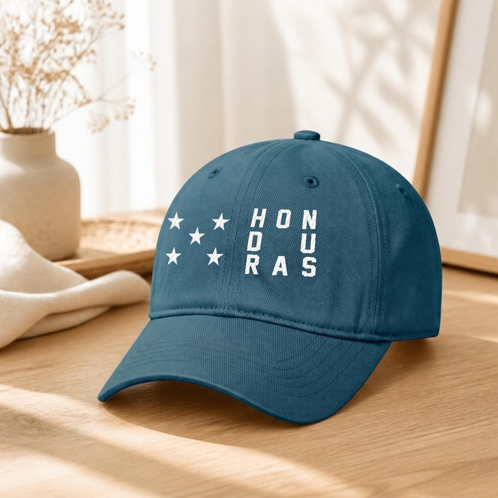 Gorra de Honduras Bordada Premium de Algodón Estilo Casual de Perfil Bajo