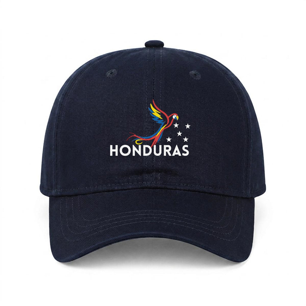 Gorra de Honduras Bordada Premium Guacamaya de Algodón Estilo Casual