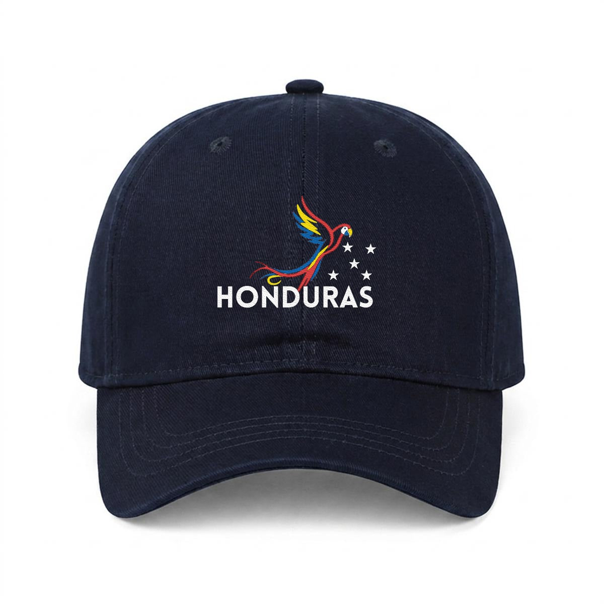 Gorra de Honduras Bordada Premium Guacamaya de Algodón Estilo Casual