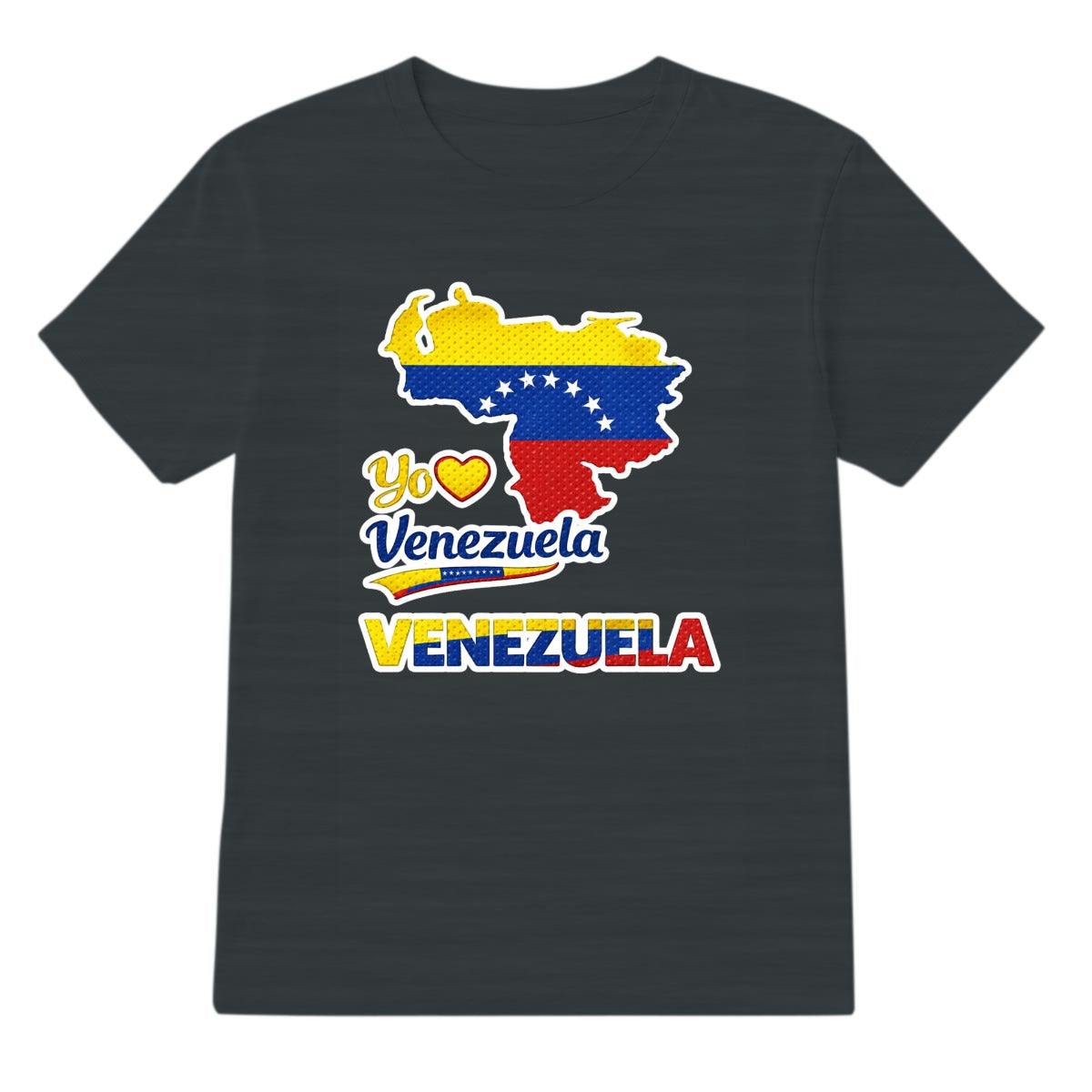 Camiseta Venezuela Yo Amo Venezuela Diseño Patriótico Mapa Bandera