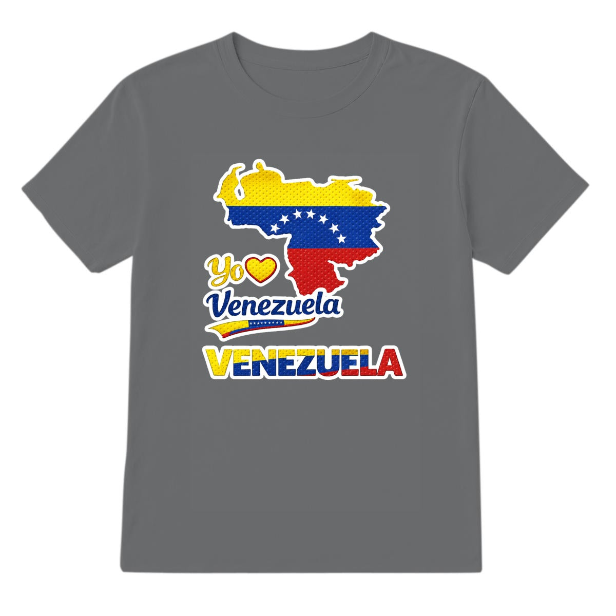 Camiseta Venezuela Yo Amo Venezuela Diseño Patriótico Mapa Bandera