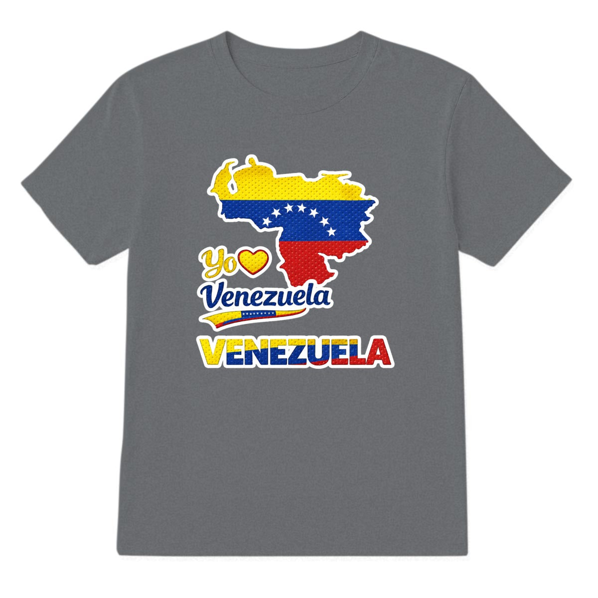 Camiseta Venezuela Yo Amo Venezuela Diseño Patriótico Mapa Bandera