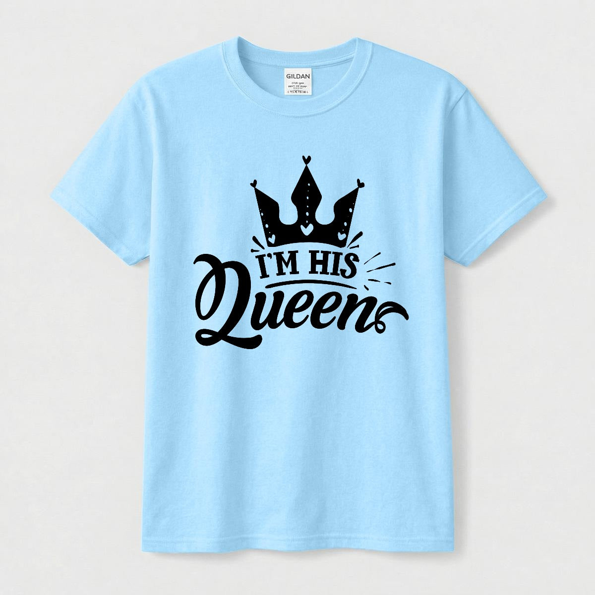 Camiseta para Parejas 'I'm His Queen' con Corona